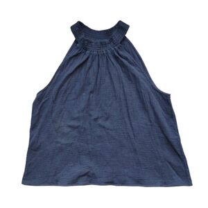 NWT Black Sleeveless Halter-Neck Blouse – XXL / 20